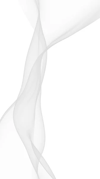 Fond abstrait blanc. Écharpe blanche flottante. Agitant sur le vent fubric blanc. Illustration 3D — Photo