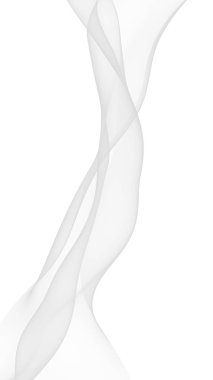 Beyaz soyut arka plan. Dalgalanan beyaz eşarp. Rüzgâr gibi esiyor. 3B illüstrasyon