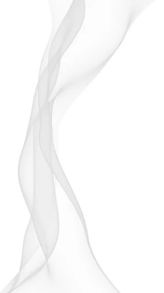 白色的抽象背景。飘飘然的白色围巾。在风中摇曳着白色的绒毛。3D插图 — 图库照片