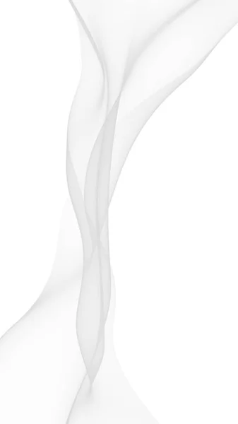 Vit abstrakt bakgrund. Fladdrande vit halsduk. Viftar på vindvit fubric. 3D-illustration — Stockfoto