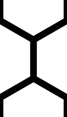 Beyaz arka planda siyah bal peteği. Kusursuz bir doku. İzometrik geometri. 3B illüstrasyon