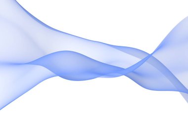 Yeşil renk atkı. Soyut yeşil dalga. Beyaz arka plan üzerinde parlak yeşil kurdele. Soyut yeşil renk duman. Raster hava arka planı. 3d illüstrasyon