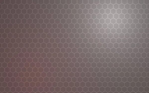 Peine de abeja con iluminación de color, sobre un fondo gris. La perspectiva sobre el polígono parece un panal. Geometría isométrica. Ilustración 3D — Foto de Stock