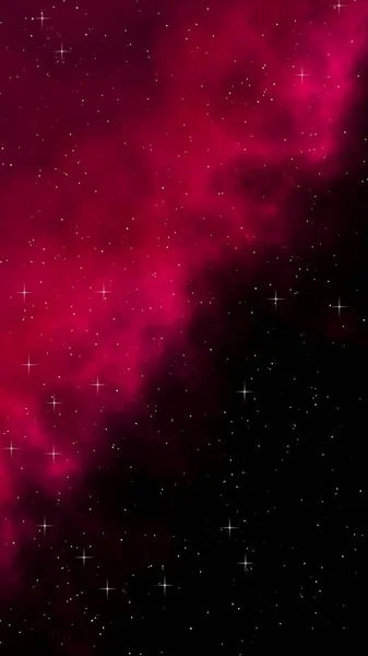 Bunte und schöne Raumhintergrund. Der Weltraum. Sternenhimmel im Weltall. Vorlagen, roter Hintergrund Design von Webseiten, mobilen Geräten und Anwendungen. 3D-Illustration — Stockfoto