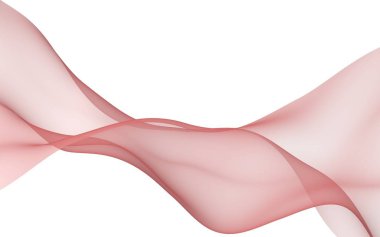 Yeşil renk atkı. Soyut yeşil dalga. Beyaz arka plan üzerinde parlak yeşil kurdele. Soyut yeşil renk duman. Raster hava arka planı. 3d illüstrasyon