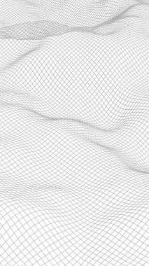 Beyaz arka planda soyut manzara. Siber uzay şebekesi. merhaba teknoloji ağı. 3d illüstrasyon