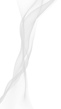 Beyaz soyut arka plan. Dalgalanan beyaz eşarp. Rüzgâr gibi esiyor. 3B illüstrasyon