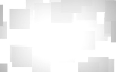 Beyaz soyut arka plan. Gri kareli puslu arkaplan. 3B illüstrasyon