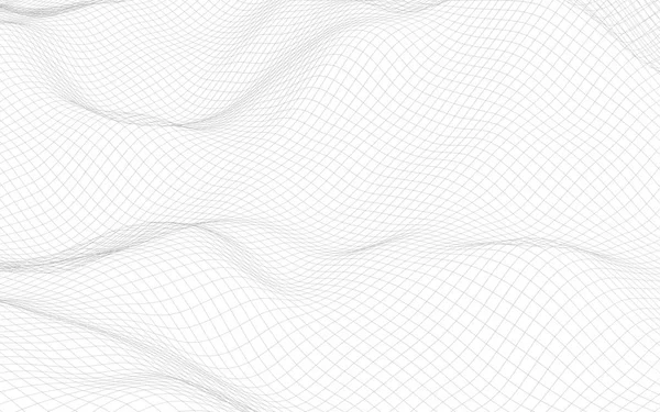 Αφηρημένο τοπίο σε λευκό φόντο. Δίκτυο κυβερνοχώρου. δίκτυο Hi-Tech. απεικόνιση τεχνολογίας 3D. εικονογράφηση 3D — Φωτογραφία Αρχείου