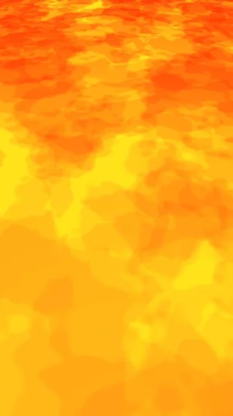 Abstract Fire Background with Flames. Wall of Fire. Glare on the water. 3D illustration