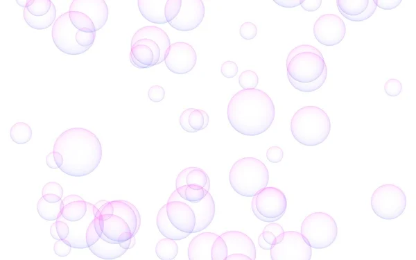 Fundo de cor rosa com bolhas roxas. Papel de parede, textura balões roxos. Ilustração 3D — Fotografia de Stock