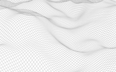 Beyaz arka planda soyut manzara. Siber uzay şebekesi. merhaba teknoloji ağı. 3d illüstrasyon