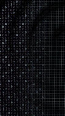 Bitcoin geçmişi. Şifreli para birimi 3 boyutlu illüstrasyon. Dijital para birimi sembolü. İş konsepti. Madencilik, geliştirme, kripto ticareti