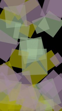 Koyu arkaplanda çok renkli yarı şeffaf altıgenler. Dikey görüntü yönlendirmesi. 3B illüstrasyon