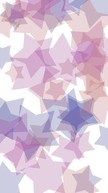 Beyaz arka planda gri yarı saydam yıldızlar. Dikey görüntü yönlendirmesi. 3d illüstrasyon