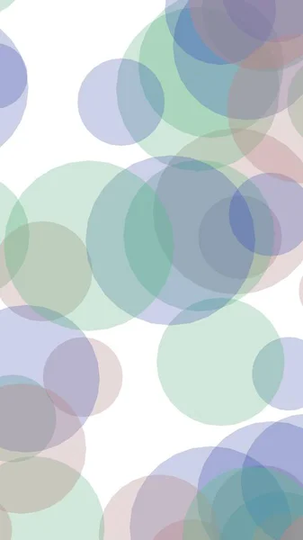 Veelkleurige doorschijnende cirkels op een witte achtergrond. Roze tinten. 3D-illustratie — Stockfoto