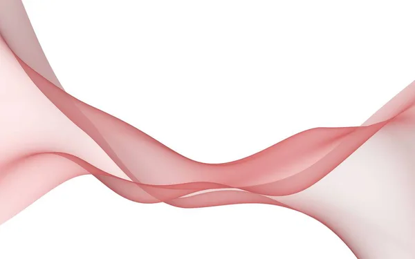 Αφηρημένο κύμα. Κασκόλ. Φωτεινή κορδέλα σε λευκό φόντο. Αφηρημένο καπνός. Φόντο αέρα ράστερ. εικονογράφηση 3D — Φωτογραφία Αρχείου
