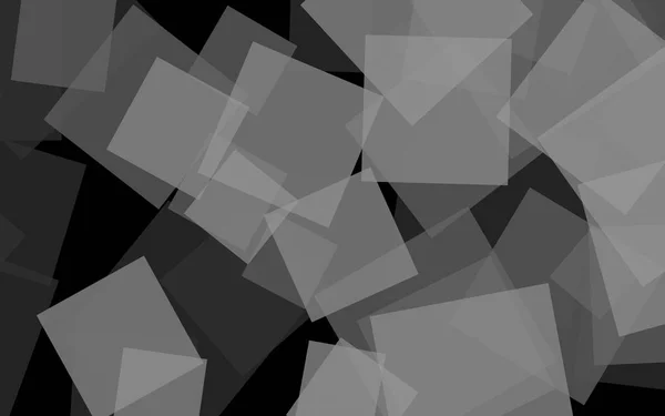 Vielfarbige, durchscheinende Quadrate auf dunklem Hintergrund. 3D-Illustration — Stockfoto