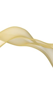 Soyut dalga. Eşarp. Beyaz arka planda parlak kurdele. Soyut duman. Raster hava desteği. Dikey görüntü yönlendirmesi. 3B illüstrasyon