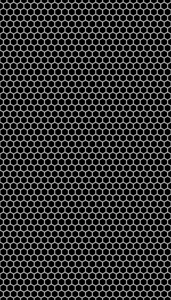 White honeycomb on a black background. Seamless texture. Isometric geometry. 3D illustration — Stock Photo, Image