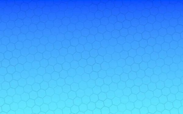 그라데이션 푸른 하늘 배경에 반투명 벌집. 다각형에 대한 투시 뷰는 벌집처럼 보입니다. 아이소메트릭 지오메트리. 3D 일러스트레이션 — 스톡 사진
