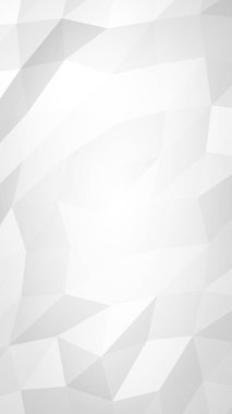 Beyaz soyut arka plan. Lowpoly arka planı. Buruşmuş kağıt. 3B illüstrasyon