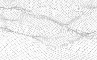 Beyaz arka planda soyut manzara. Siber uzay şebekesi. merhaba teknoloji ağı. 3d illüstrasyon