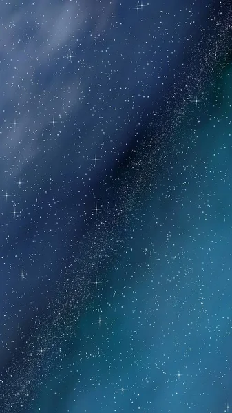 Farbenfrohe und schöne Raumhintergrund. Weltraum. Sternenhimmel im Weltall. Vorlagen, blauer Hintergrund. Gestaltung von Webseiten, mobilen Geräten und Anwendungen. 3D-Illustration — Stockfoto