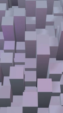 Soyut pembe gri zarif küp geometrik arka plan. Kaotik olarak gelişmiş dikdörtgen çubuklar. 3d Rendering, 3d illüstrasyon