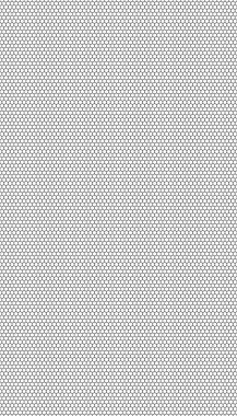 Beyaz arka planda siyah bal peteği. Kusursuz bir doku. İzometrik geometri. 3B illüstrasyon