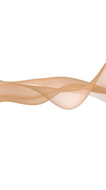 Soyut dalga. Eşarp. Beyaz arka planda parlak kurdele. Soyut duman. Raster hava desteği. Dikey görüntü yönlendirmesi. 3B illüstrasyon