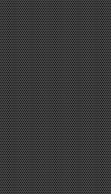 Siyah arka planda beyaz bal peteği. Kusursuz bir doku. İzometrik geometri. 3B illüstrasyon