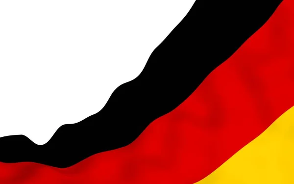 Flag Germany Wide Format Illustration State Symbol Federal Republic Germany — Stock Photo, Image