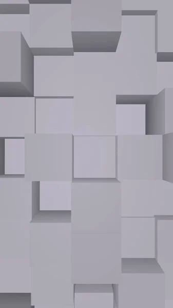 Fondo Geométrico Abstracto Gris Elegante Cubo Barras Rectangulares Caóticamente Avanzadas — Foto de Stock