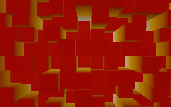 Abstrakcja Czerwony Elegancki Sześcienny Tło Geometryczne Chaotycznie Zaawansowane Prostokątne Pręty — Zdjęcie stockowe