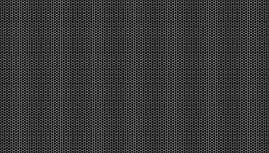 Siyah arka planda beyaz bal peteği. Kusursuz bir doku. İzometrik geometri. 3B illüstrasyon
