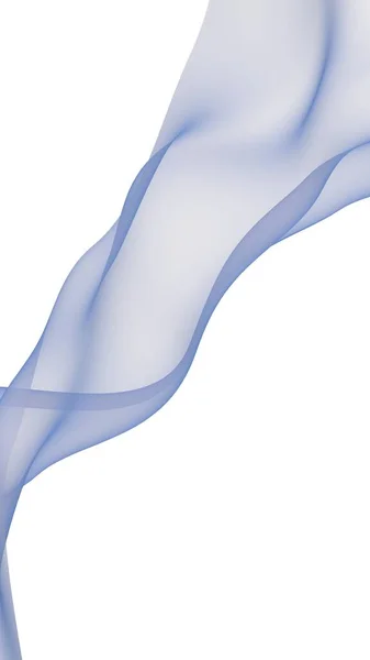 Αφηρημένο Κύμα Κασκόλ Φωτεινή Κορδέλα Λευκό Φόντο Αφηρημένος Καπνός Raster — Φωτογραφία Αρχείου