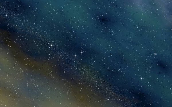 Colorful and beautiful space background. Outer space. Starry outer space texture. 3D illustration