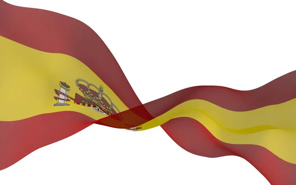 Bandiera Spain Simbolo Ufficiale Del Regno Spagna Concetto Web Pagine — Foto Stock