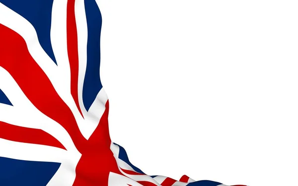 Ondeando Bandera Gran Bretaña Bandera Británica Reino Unido Gran Bretaña —  Fotos de Stock