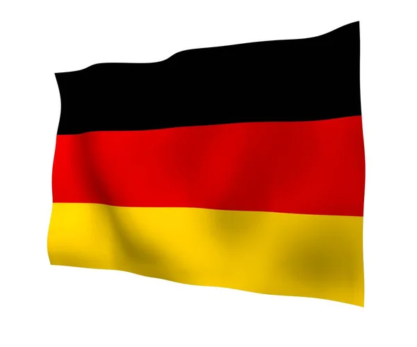 Flag Germany Wide Format Illustration State Symbol Federal Republic Germany — Stock Photo, Image