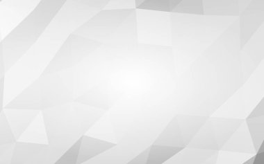 Beyaz soyut arka plan. Lowpoly arka planı. Buruşmuş kağıt. 3B illüstrasyon