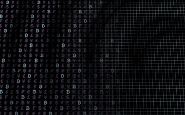 Bitcoin geçmişi. Şifreli para birimi 3 boyutlu illüstrasyon. Dijital para birimi sembolü. İş konsepti. Madencilik, geliştirme, kripto ticareti