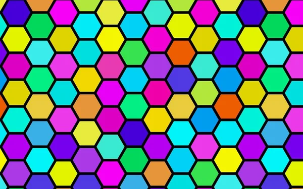 Nido Ape Molti Colori Multicolore Geometria Isometrica Illustrazione — Foto Stock