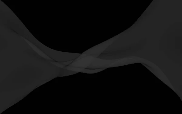 Czarne Abstrakcyjne Tło Trzepotliwy Czarny Szalik Machanie Wietrze Czarnej Tkaniny — Zdjęcie stockowe