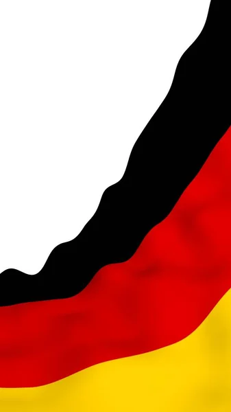 Vlajka Německa Ilustrace Širokém Formátu Státní Symbol Spolkové Republiky Německo — Stock fotografie