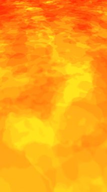 Alevler ile Soyut Yangın Arka Plan. Ateş Duvarı. Suda parıldama. 3d illüstrasyon