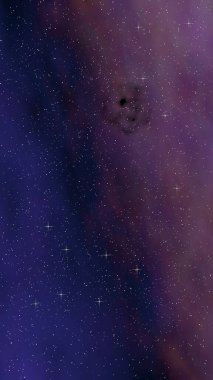 Renkli ve güzel bir arka plan. Uzay boşluğu. Yıldızlı uzay dokusu. 3B illüstrasyon