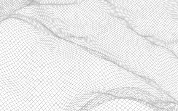 Beyaz arka planda soyut manzara. Siber uzay şebekesi. merhaba teknoloji ağı. 3d illüstrasyon