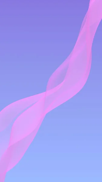 Rosa Welle Auf Blauem Himmel Abstrakten Hintergrund Flatternder Pinkfarbener Schal — Stockfoto